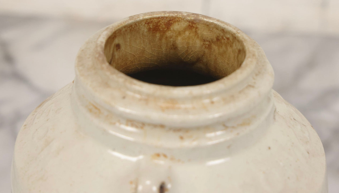 Lot 136 - Antique Stoneware Crock For Bowker's Pyrox Combined Insecticide And Fungicide, Boston, Baltimore, And Cincinnati, 7-1/8" H