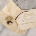 Lot 137 - Antique Hair Relics Including Braid With Inscribed Paper Label “My Father's Hair, In 1848… Oct 23rd 1880” And Folded Paper Containing Two Curls Of Hair