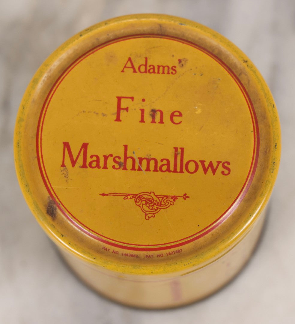 Lot 141 - Vintage Trick Can Spring Snake Snake-In-A-Can In Adam's Fine Marshmallows Lithographed Tin By S.S. Adams Co., Asbury Park, New Jersey