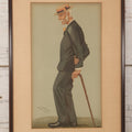 Lot 146 - Antique Vanity Fair Chromolithograph Print Cartoon Titled “Mike," From Men Of The Day No. 653, By Sir Leslie Ward, Vincent, Brooks, Day & Son Lithographers, July 16, 1896, Framed, 11-3/4" x 17-3/4"