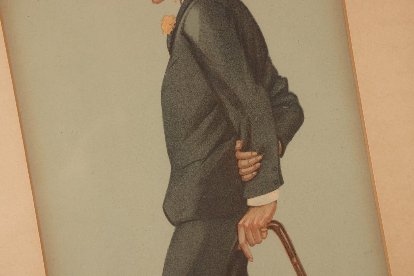 Lot 146 - Antique Vanity Fair Chromolithograph Print Cartoon Titled “Mike," From Men Of The Day No. 653, By Sir Leslie Ward, Vincent, Brooks, Day & Son Lithographers, July 16, 1896, Framed, 11-3/4" x 17-3/4"