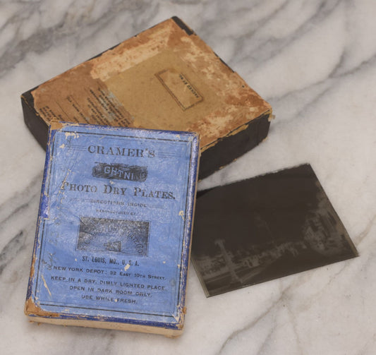 Lot 152 - Grouping Of 17 Antique Glass Plate Photo Negatives Including Pan-American Exposition, Buffalo, New York, Circa 1901, And Views Of A Small Town