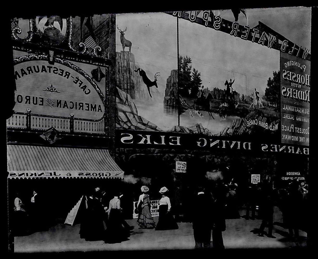 Lot 152 - Grouping Of 17 Antique Glass Plate Photo Negatives Including Pan-American Exposition, Buffalo, New York, Circa 1901, And Views Of A Small Town
