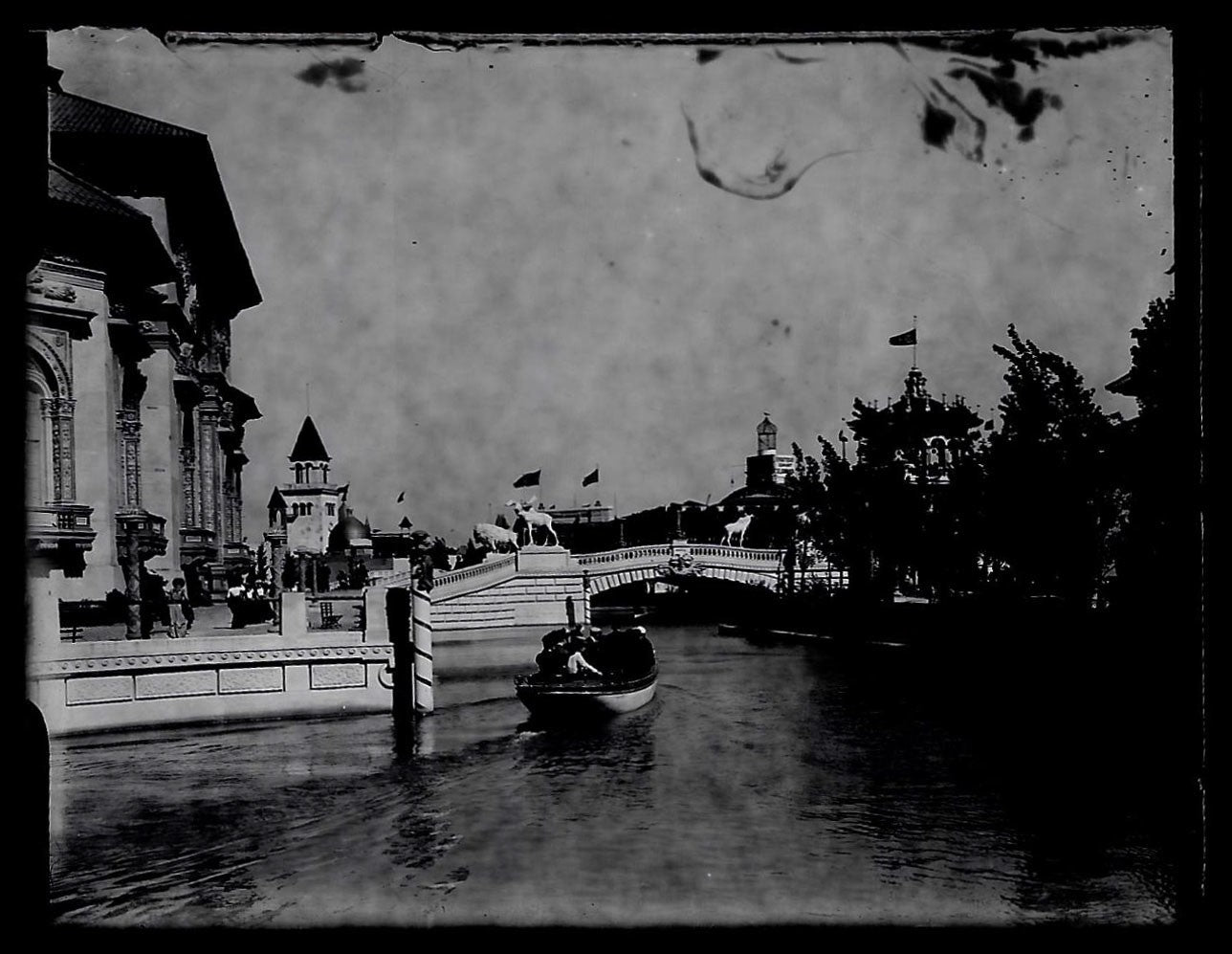 Lot 152 - Grouping Of 17 Antique Glass Plate Photo Negatives Including Pan-American Exposition, Buffalo, New York, Circa 1901, And Views Of A Small Town