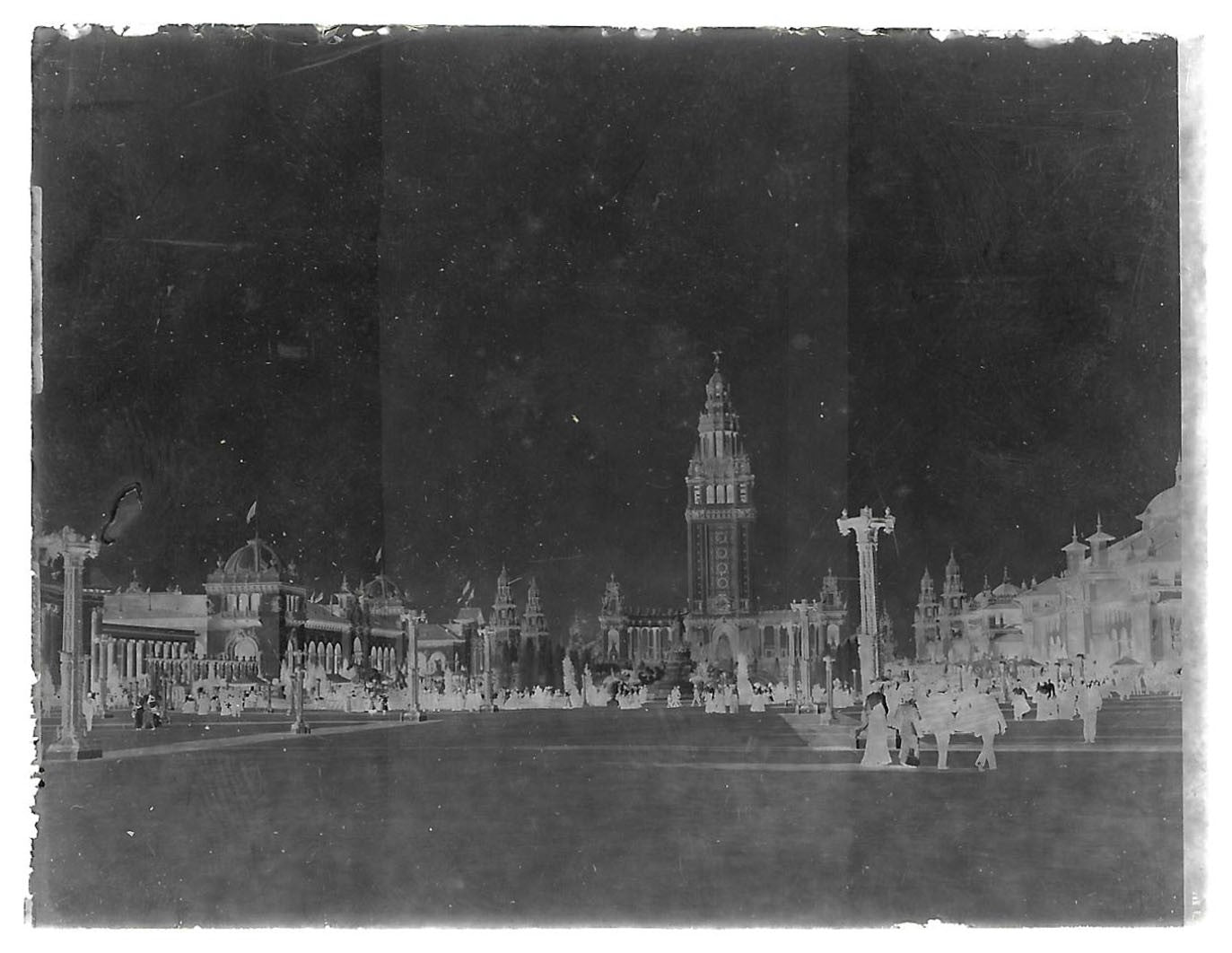 Lot 152 - Grouping Of 17 Antique Glass Plate Photo Negatives Including Pan-American Exposition, Buffalo, New York, Circa 1901, And Views Of A Small Town