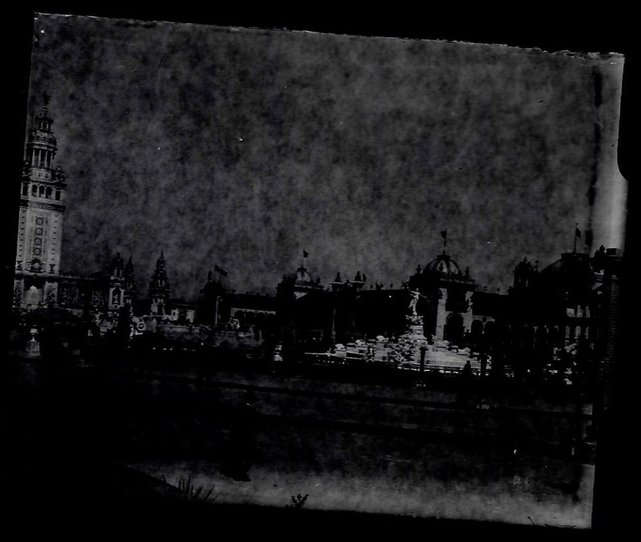 Lot 152 - Grouping Of 17 Antique Glass Plate Photo Negatives Including Pan-American Exposition, Buffalo, New York, Circa 1901, And Views Of A Small Town