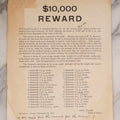 Lot 170 - Antique $10,000 Reward Broadside Wanted Poster For Jewel Thief H. T. Herrick, Theft Of 292 Loose Diamonds From J. J. Sweeney Jewelry Co., Houston, Texas, 1907