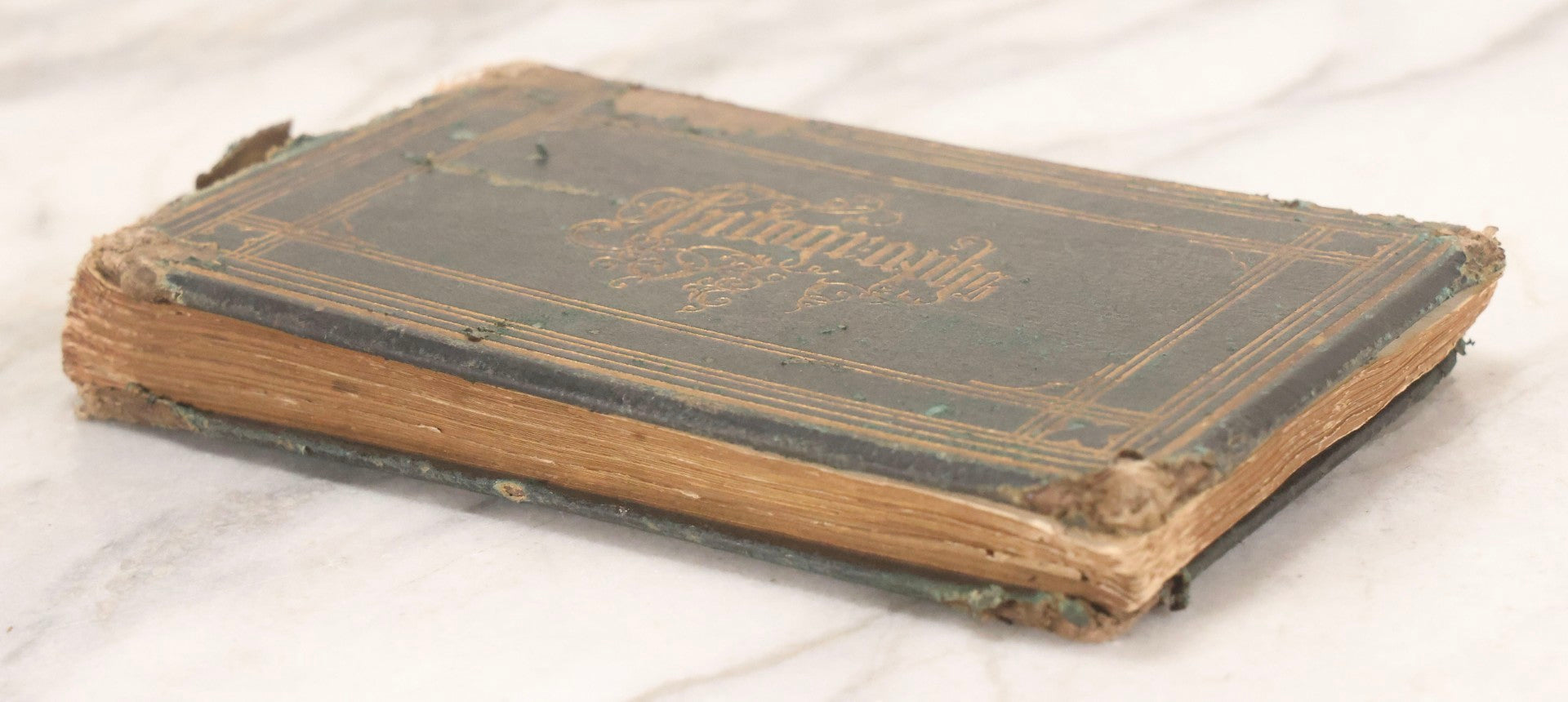 Lot 179 - Antique Autograph Book Belonging To “Stella,” Filled With Inscriptions And Signatures, Dated 1875–1881, Note Poor Condition
