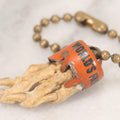 Lot 188 - Vintage 1939 New York World's Fair Lucky Rabbit's Foot Keychain With Tin Lithograph Mount Depicting Trylon And Perisphere
