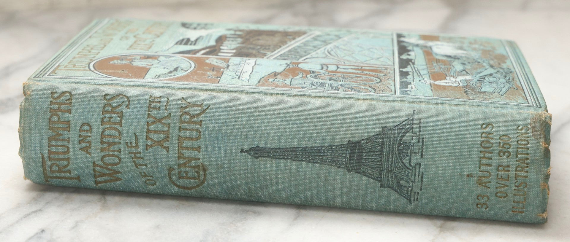 Lot 194 - "Triumphs And Wonders Of The 19th Century: The True Mirror Of A Phenomenal Era" Antique Illustrated History Book By James P. Boyd, A.M., Ll.B., Published By A.J. Holman & Co., Philadelphia, 1899