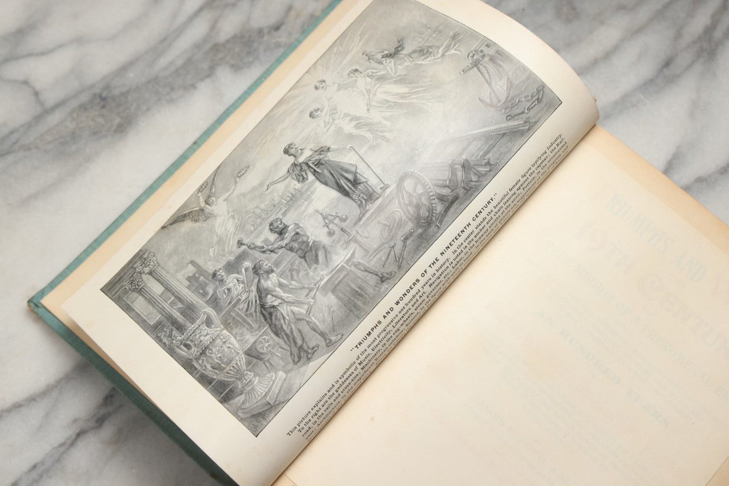 Lot 194 - "Triumphs And Wonders Of The 19th Century: The True Mirror Of A Phenomenal Era" Antique Illustrated History Book By James P. Boyd, A.M., Ll.B., Published By A.J. Holman & Co., Philadelphia, 1899