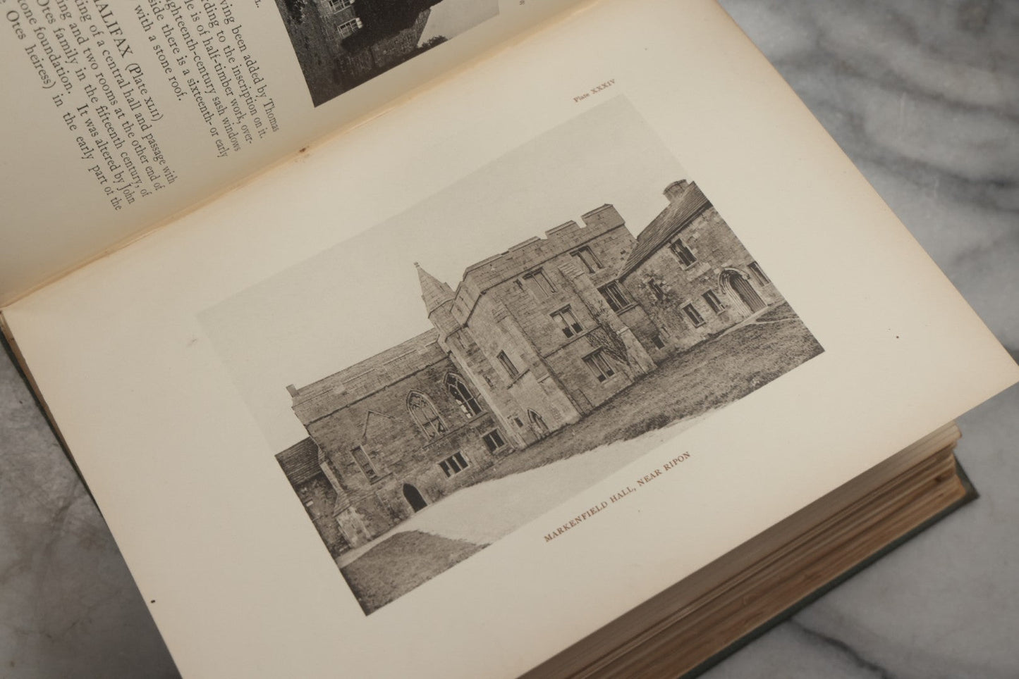 Lot 195 - "The Old Halls And Manor-Houses Of Yorkshire" Antique Illustrated Architecture Book By Louis Ambler, F.R.I.B.A., Published By B. T. Batsford, London, Circa 1913