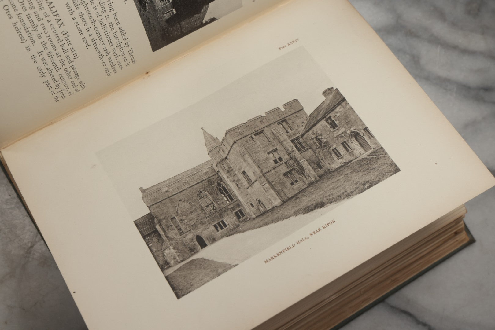 Lot 195 - "The Old Halls And Manor-Houses Of Yorkshire" Antique Illustrated Architecture Book By Louis Ambler, F.R.I.B.A., Published By B. T. Batsford, London, Circa 1913