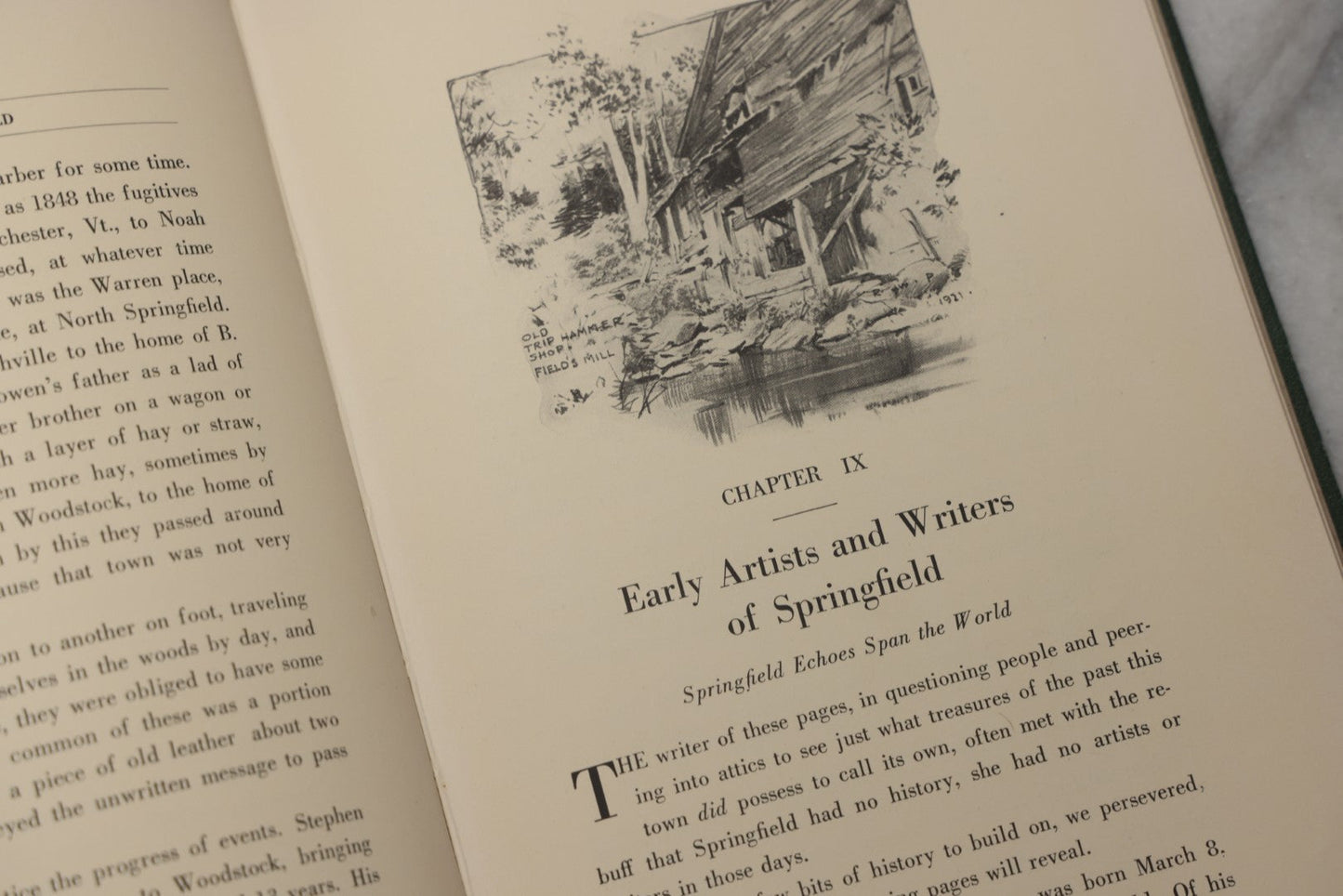 Lot 197 - "Folklore Of Springfield, Vermont" Antique Illustrated Local History Book By Mary Eva Baker, Published By The Altrurian Club Of Springfield, Springfield, Vermont, 1922
