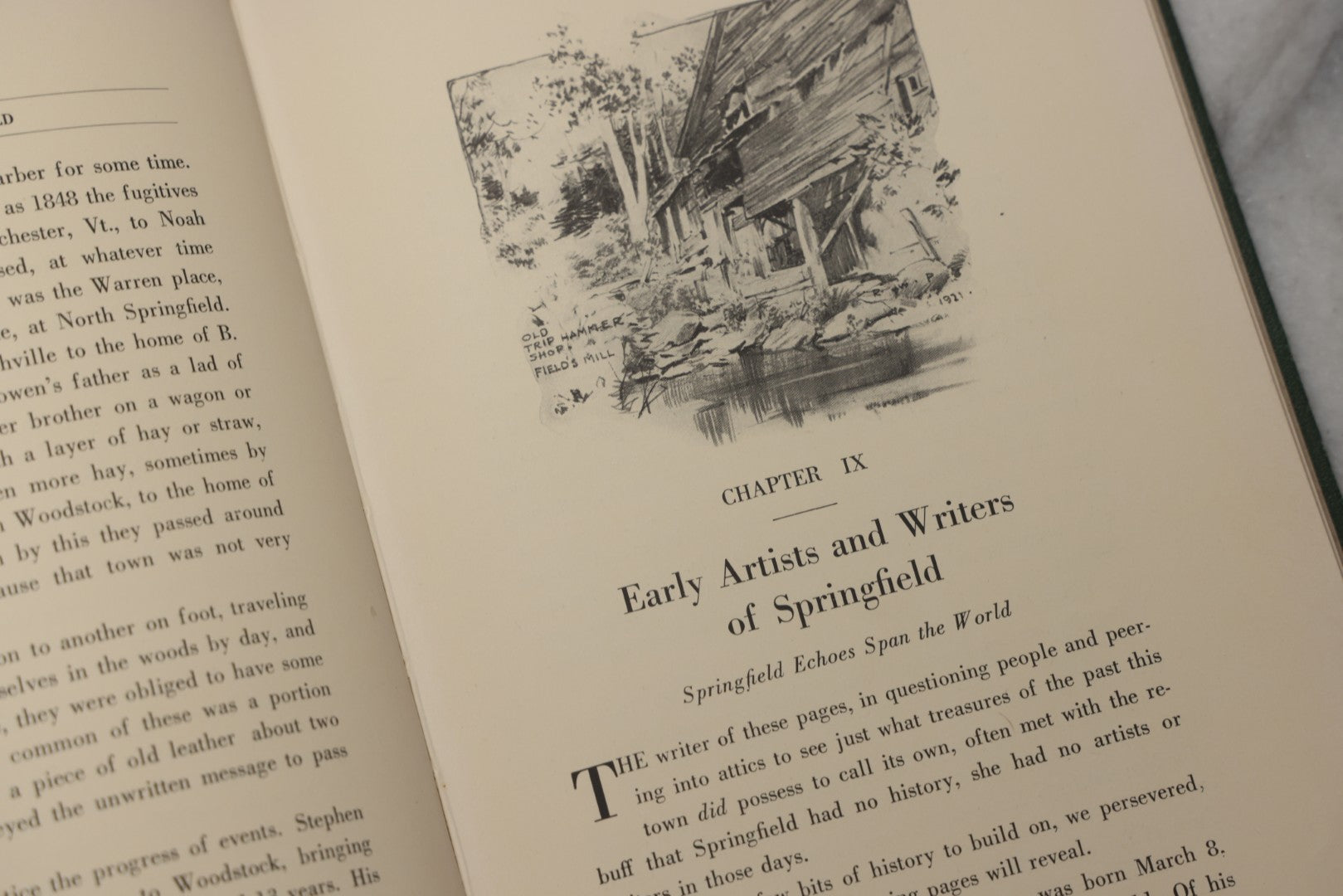 Lot 197 - "Folklore Of Springfield, Vermont" Antique Illustrated Local History Book By Mary Eva Baker, Published By The Altrurian Club Of Springfield, Springfield, Vermont, 1922