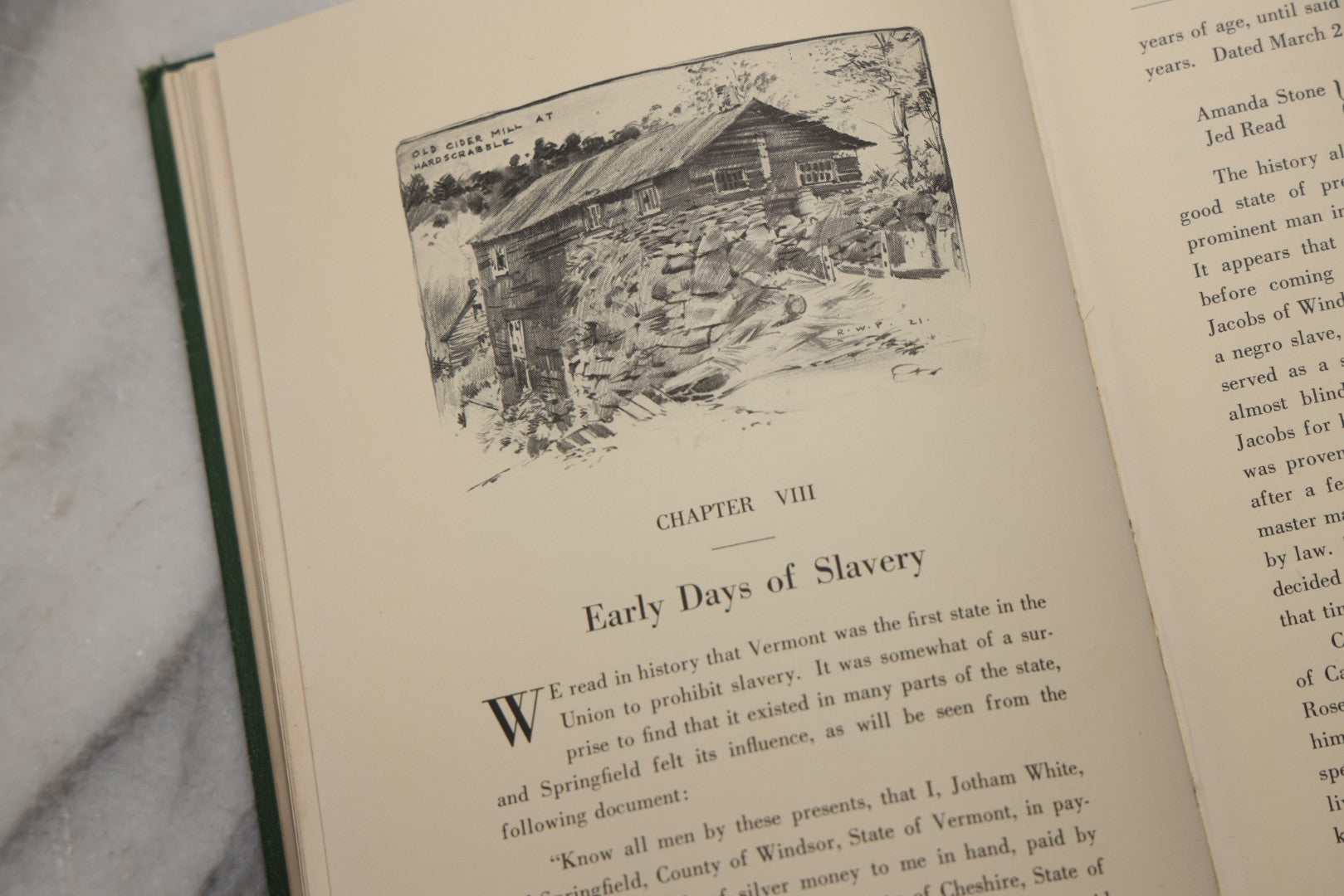 Lot 197 - "Folklore Of Springfield, Vermont" Antique Illustrated Local History Book By Mary Eva Baker, Published By The Altrurian Club Of Springfield, Springfield, Vermont, 1922