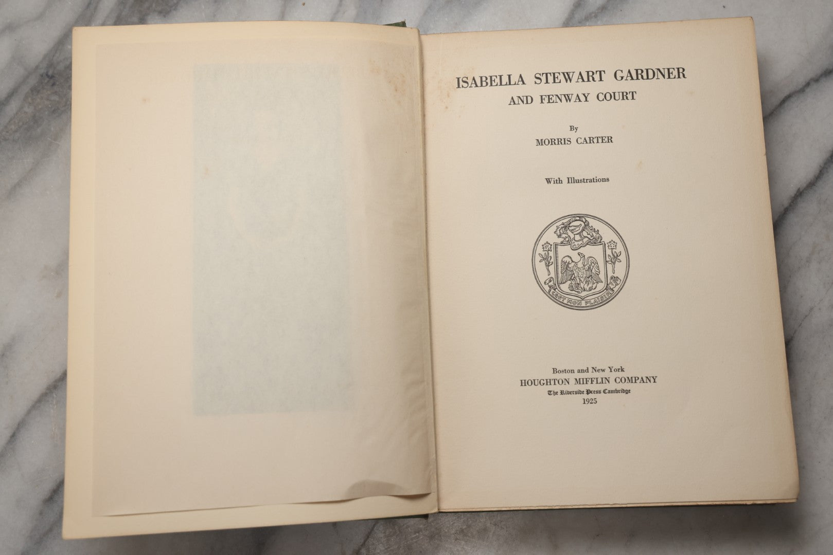 Lot 199 - "Isabella Stewart Gardner And Fenway Court" Antique Illustrated Biography By Morris Carter, Published By Houghton Mifflin Company, Boston And New York, 1925