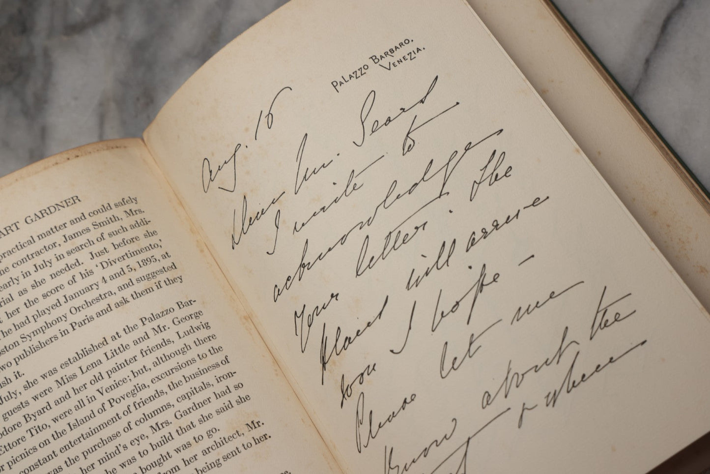 Lot 199 - "Isabella Stewart Gardner And Fenway Court" Antique Illustrated Biography By Morris Carter, Published By Houghton Mifflin Company, Boston And New York, 1925