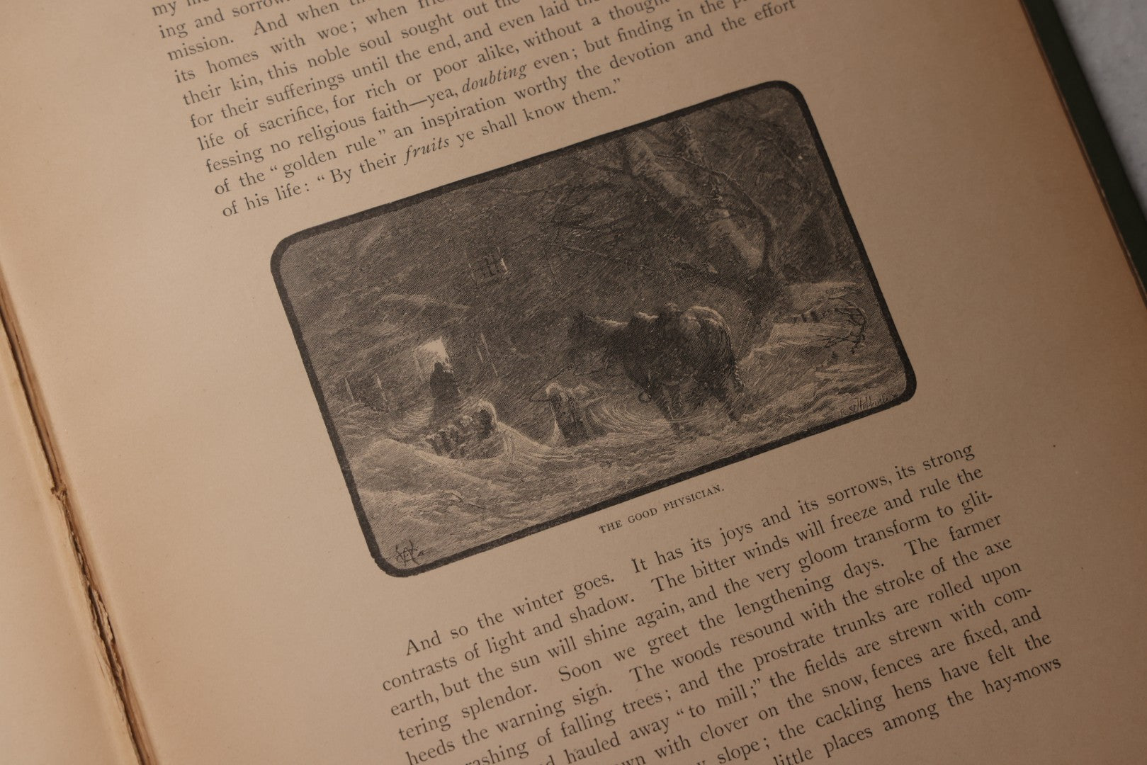 Lot 202 - "Pastoral Days; Or, Memories Of A New England Year" Antique Book By W. Hamilton Gibson, 70+ Engraved Illustrations By The Author, Harper & Brothers, New York, 1881, Craft Grade Condition
