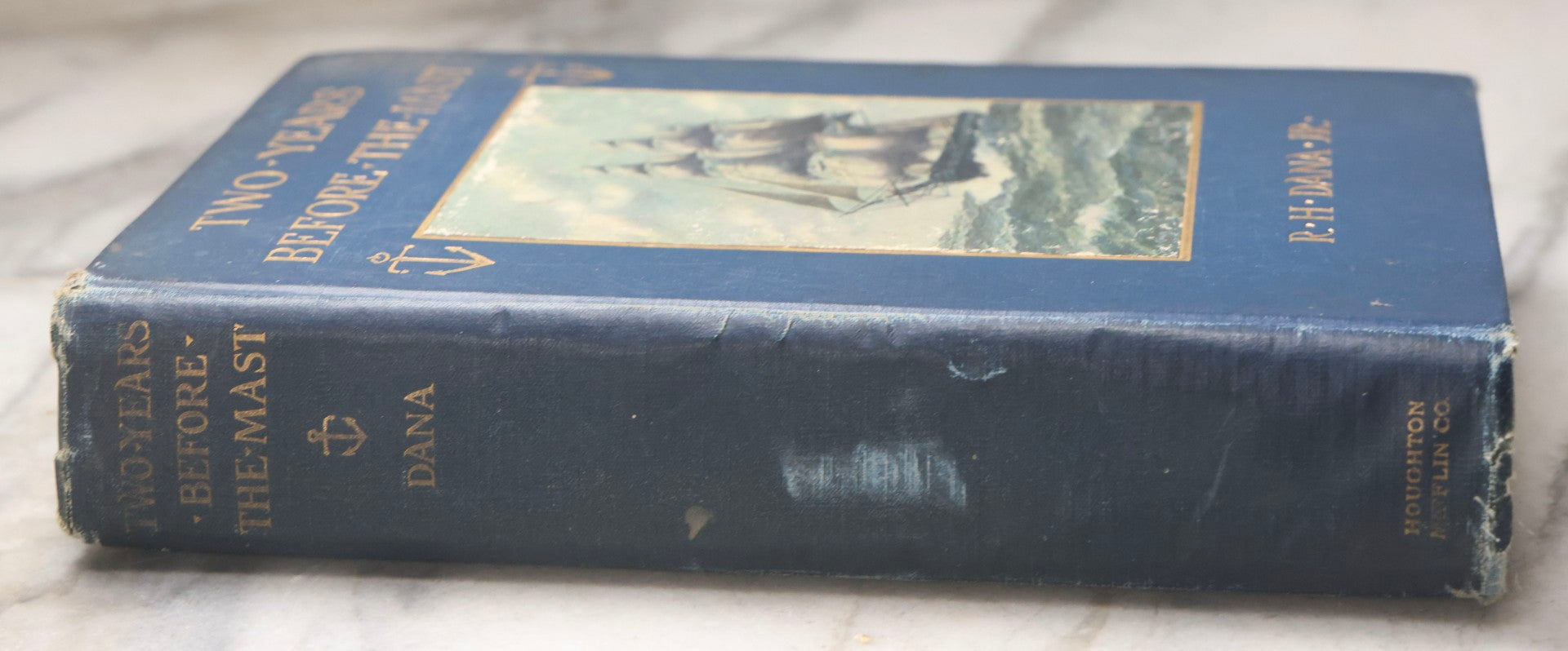 Lot 203 - "Two Years Before The Mast" Antique Illustrated Nautical Adventure Book By Richard Henry Dana, Jr., Published By Houghton Mifflin Company, Boston And New York, 1911