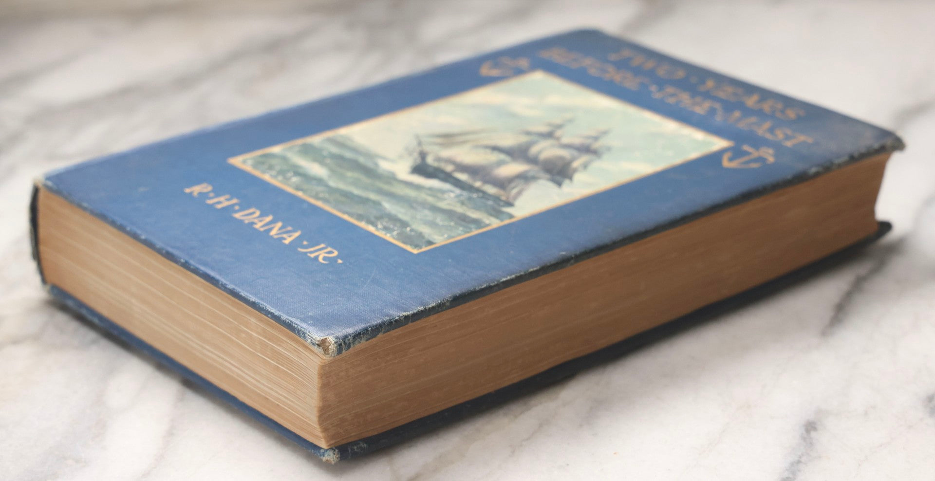 Lot 203 - "Two Years Before The Mast" Antique Illustrated Nautical Adventure Book By Richard Henry Dana, Jr., Published By Houghton Mifflin Company, Boston And New York, 1911