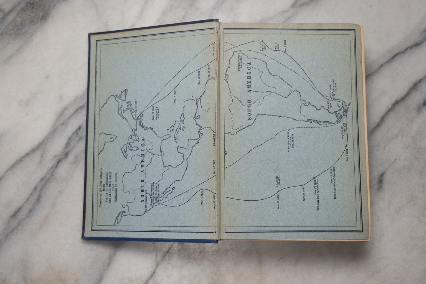 Lot 203 - "Two Years Before The Mast" Antique Illustrated Nautical Adventure Book By Richard Henry Dana, Jr., Published By Houghton Mifflin Company, Boston And New York, 1911