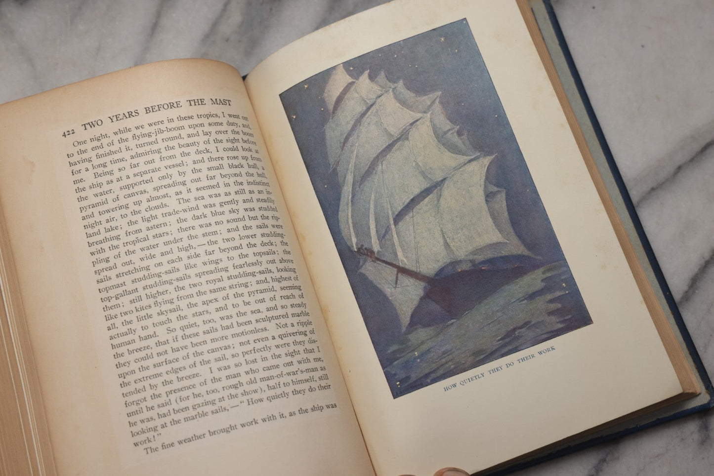 Lot 203 - "Two Years Before The Mast" Antique Illustrated Nautical Adventure Book By Richard Henry Dana, Jr., Published By Houghton Mifflin Company, Boston And New York, 1911