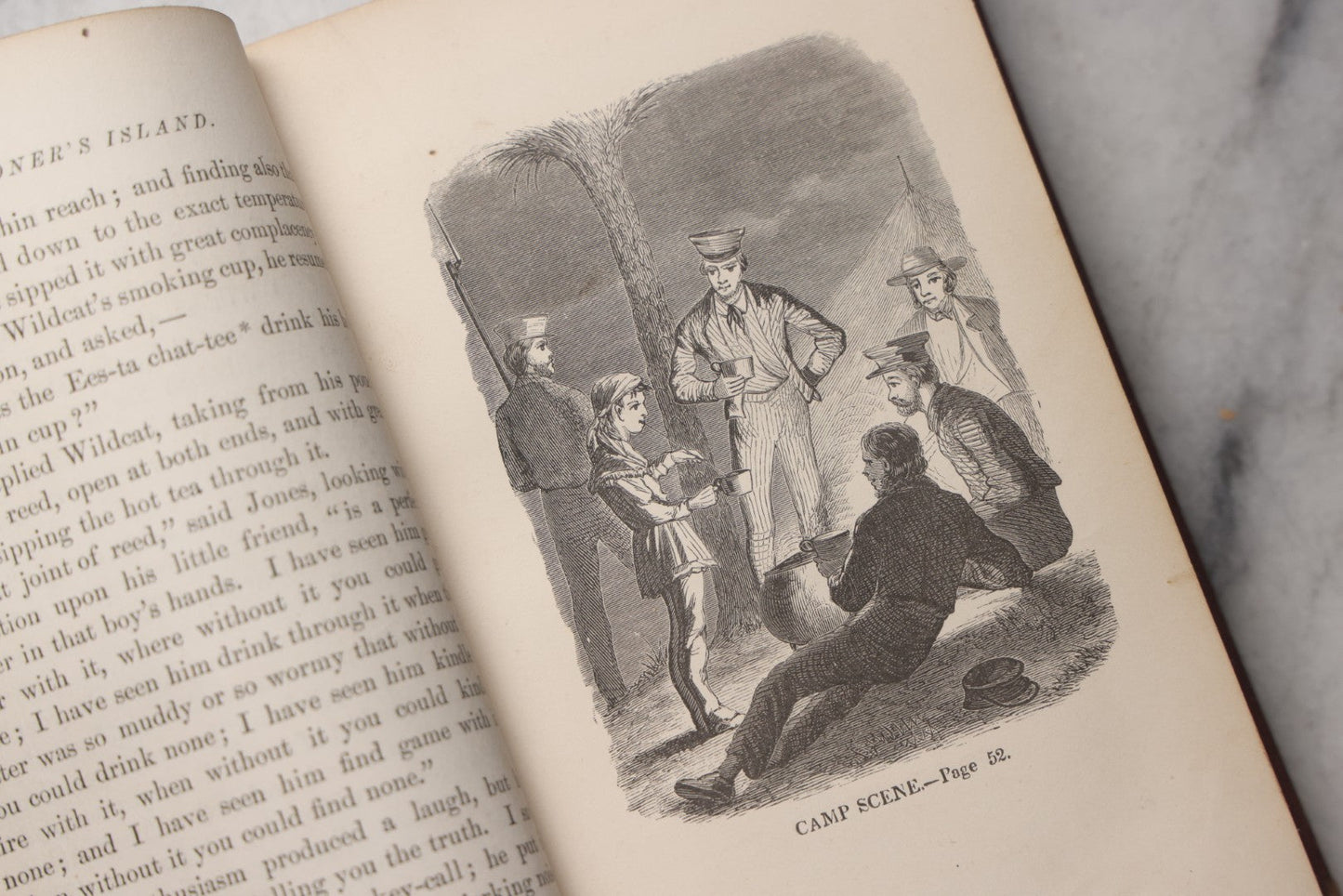 Lot 204 - "Marooner's Island; Or, Dr. Gordon In Search Of His Children" Antique Illustrated Adventure Book By F. R. Goulding, Published By Claxton, Remsen & Haffelfinger, Philadelphia, 1871