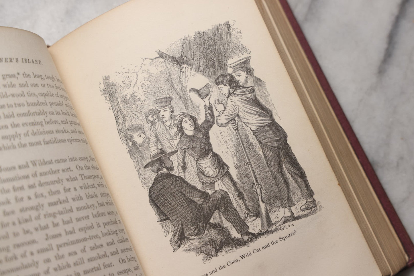 Lot 204 - "Marooner's Island; Or, Dr. Gordon In Search Of His Children" Antique Illustrated Adventure Book By F. R. Goulding, Published By Claxton, Remsen & Haffelfinger, Philadelphia, 1871