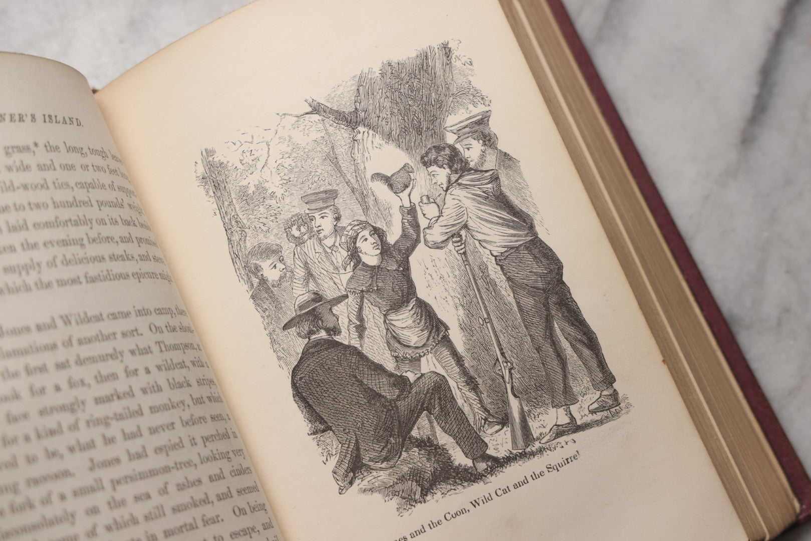 Lot 204 - "Marooner's Island; Or, Dr. Gordon In Search Of His Children" Antique Illustrated Adventure Book By F. R. Goulding, Published By Claxton, Remsen & Haffelfinger, Philadelphia, 1871