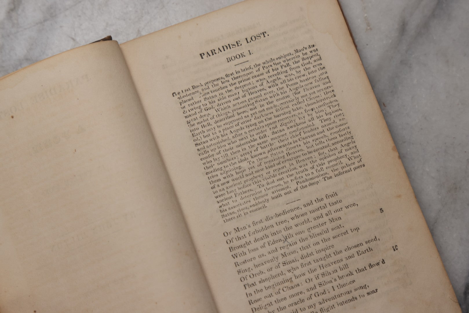 Lot 208 - "Paradise Lost: A Poem, In Twelve Books" Antique Book By John Milton, Published By Crosby, Nichols, Lee & Company, Boston, 1861