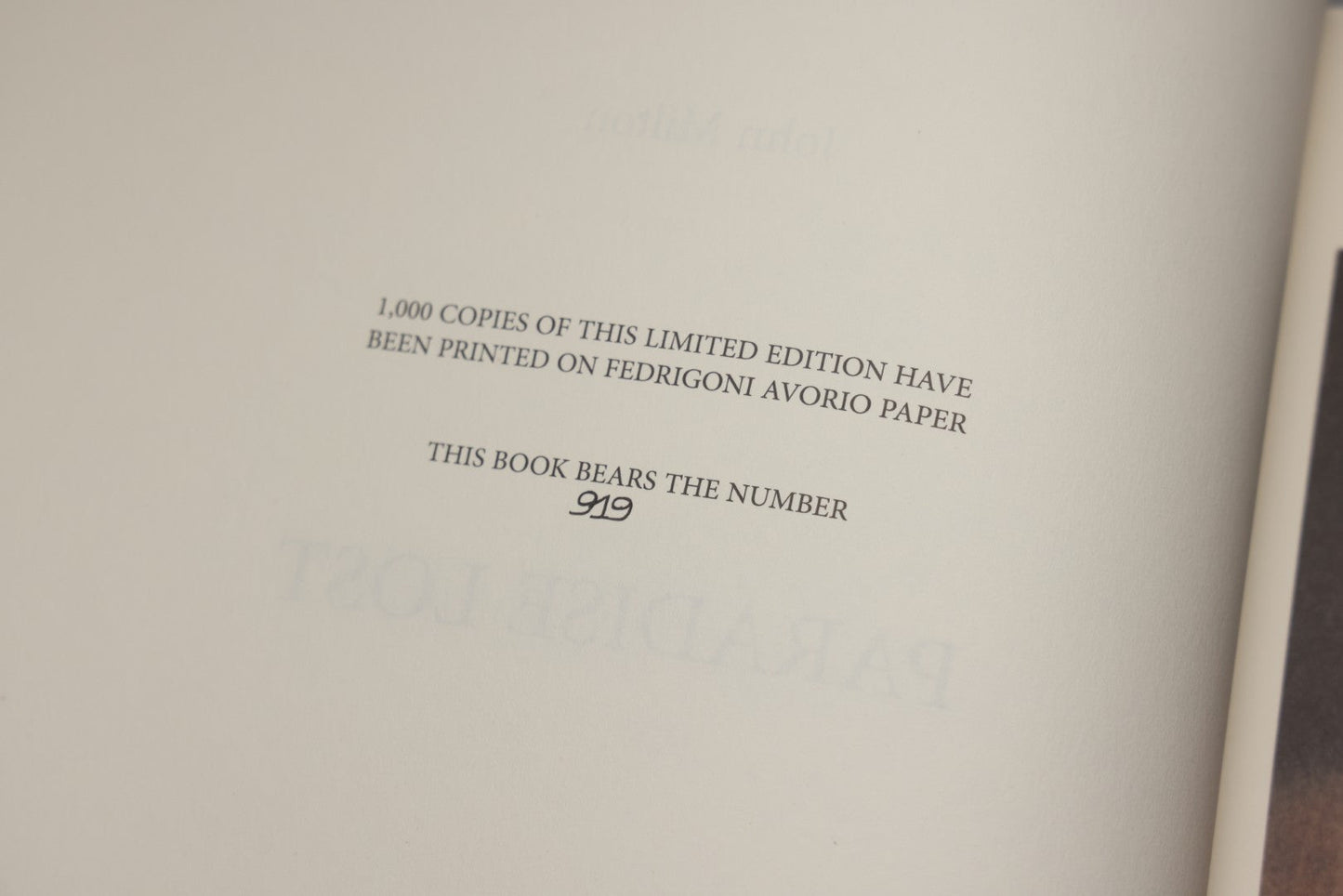 Lot 209 - "Paradise Lost: Manuscript" Modern Folio Limited Edition Book By John Milton, Published By Sp Books – Éditions Des Saints Pères, France, Numbered Copy 919 Of 1,000