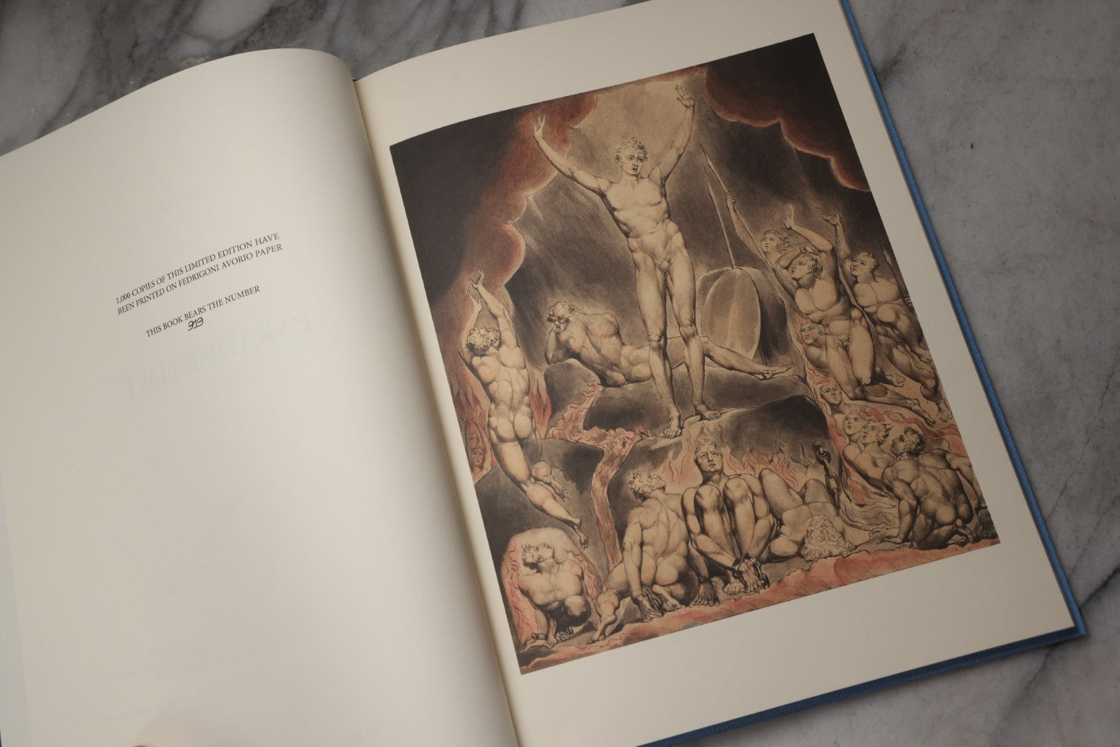 Lot 209 - "Paradise Lost: Manuscript" Modern Folio Limited Edition Book By John Milton, Published By Sp Books – Éditions Des Saints Pères, France, Numbered Copy 919 Of 1,000