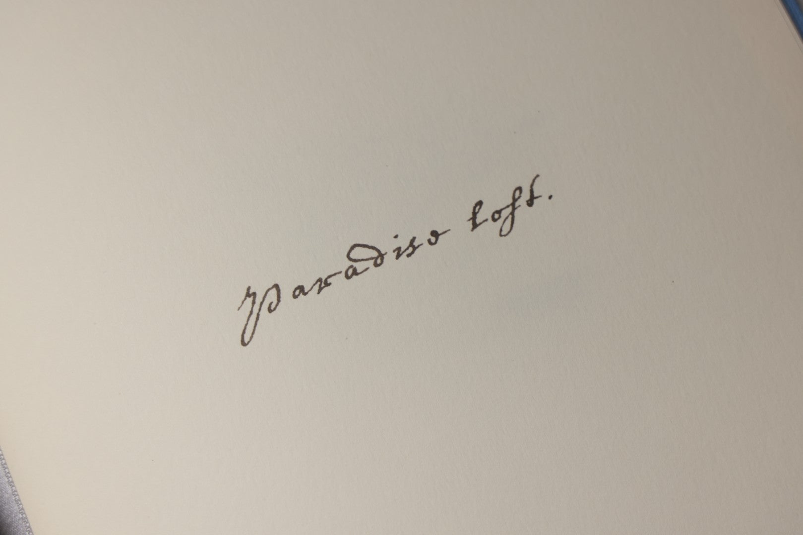 Lot 209 - "Paradise Lost: Manuscript" Modern Folio Limited Edition Book By John Milton, Published By Sp Books – Éditions Des Saints Pères, France, Numbered Copy 919 Of 1,000