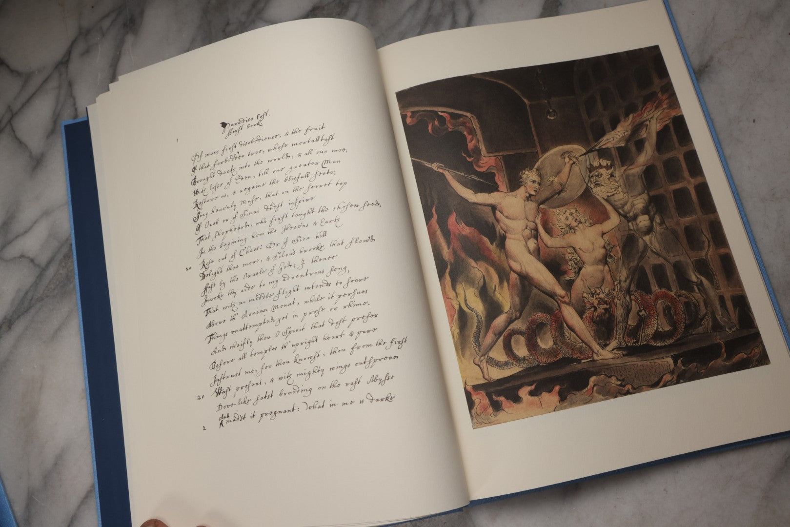 Lot 209 - "Paradise Lost: Manuscript" Modern Folio Limited Edition Book By John Milton, Published By Sp Books – Éditions Des Saints Pères, France, Numbered Copy 919 Of 1,000