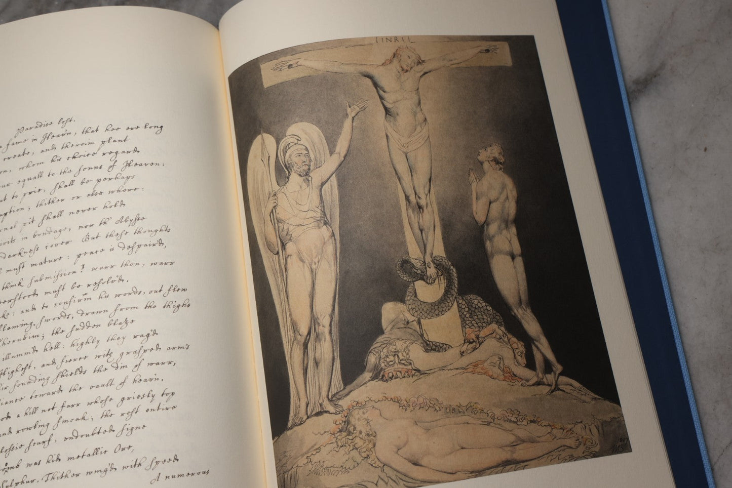 Lot 209 - "Paradise Lost: Manuscript" Modern Folio Limited Edition Book By John Milton, Published By Sp Books – Éditions Des Saints Pères, France, Numbered Copy 919 Of 1,000