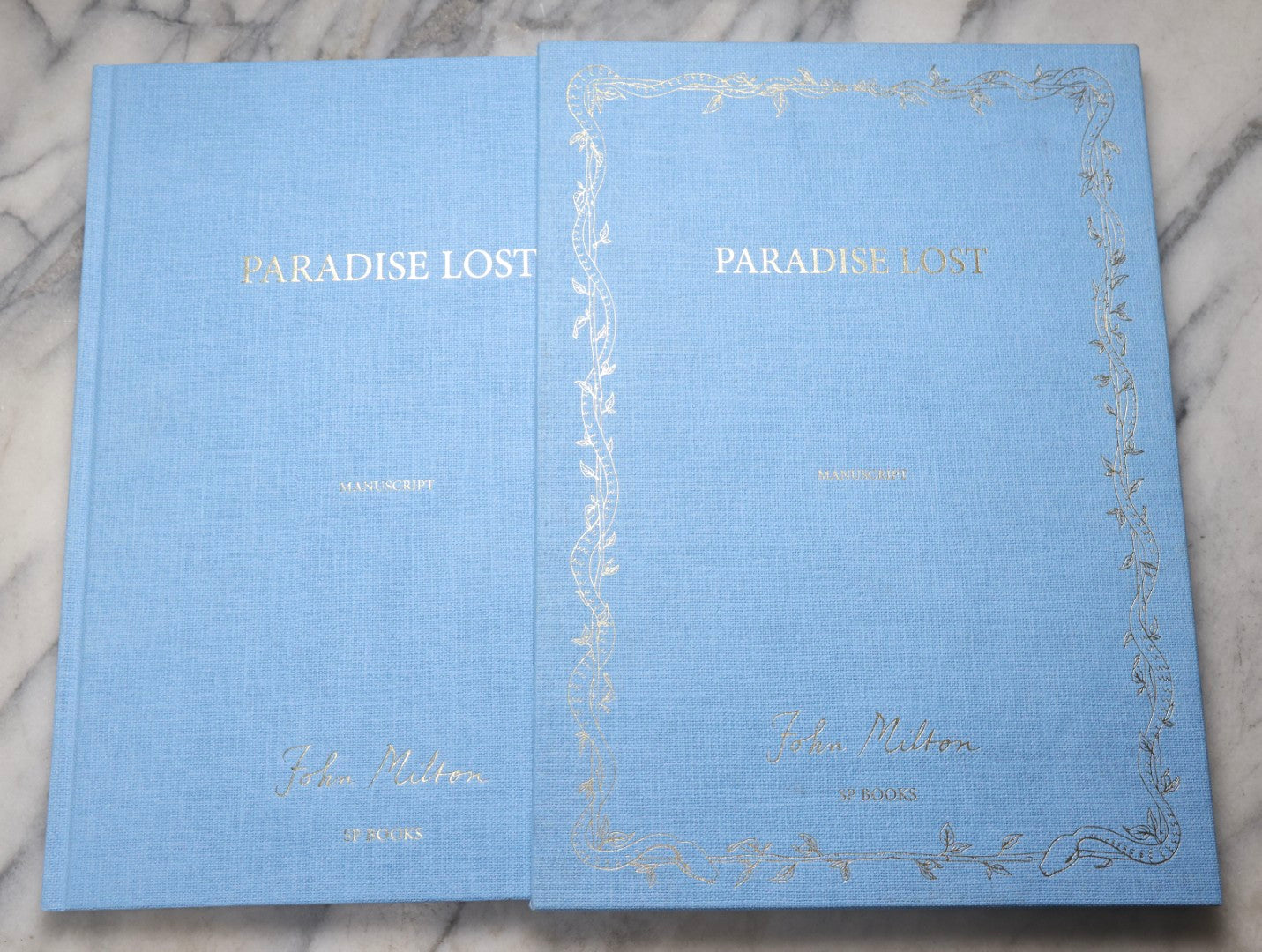 Lot 209 - "Paradise Lost: Manuscript" Modern Folio Limited Edition Book By John Milton, Published By Sp Books – Éditions Des Saints Pères, France, Numbered Copy 919 Of 1,000