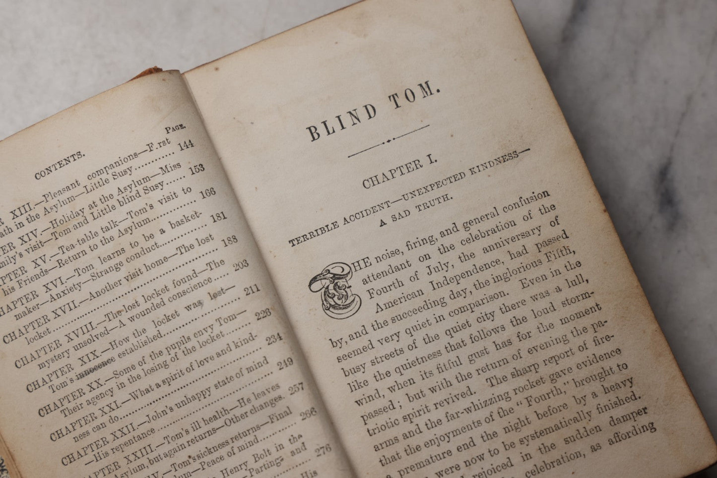 Lot 211 - "Blind Tom; Or The Lost Found" Antique Sunday School Book, Published By James S. Claxton, Philadelphia, 1865