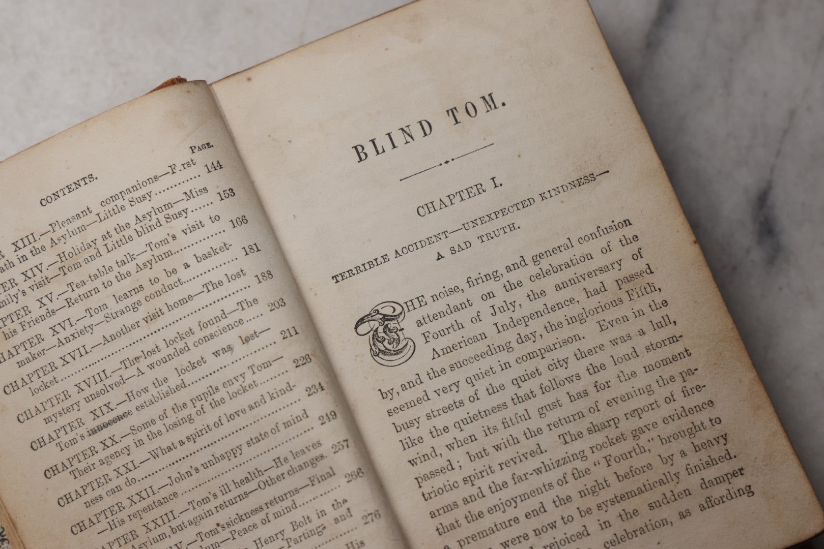 Lot 211 - "Blind Tom; Or The Lost Found" Antique Sunday School Book, Published By James S. Claxton, Philadelphia, 1865