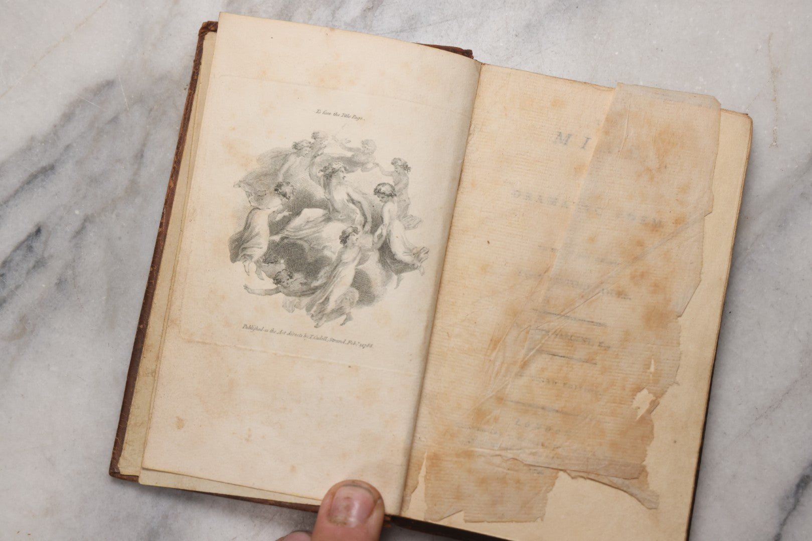 Lot 212 - "The Mine: A Dramatic Poem, To Which Are Added Two Historic Odes" Antique Book By John Sargent, Published By T. Cadell, Jun. And W. Davies, London, 1796