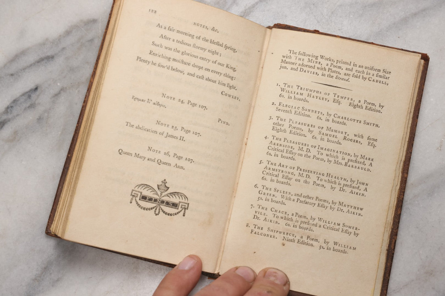 Lot 212 - "The Mine: A Dramatic Poem, To Which Are Added Two Historic Odes" Antique Book By John Sargent, Published By T. Cadell, Jun. And W. Davies, London, 1796