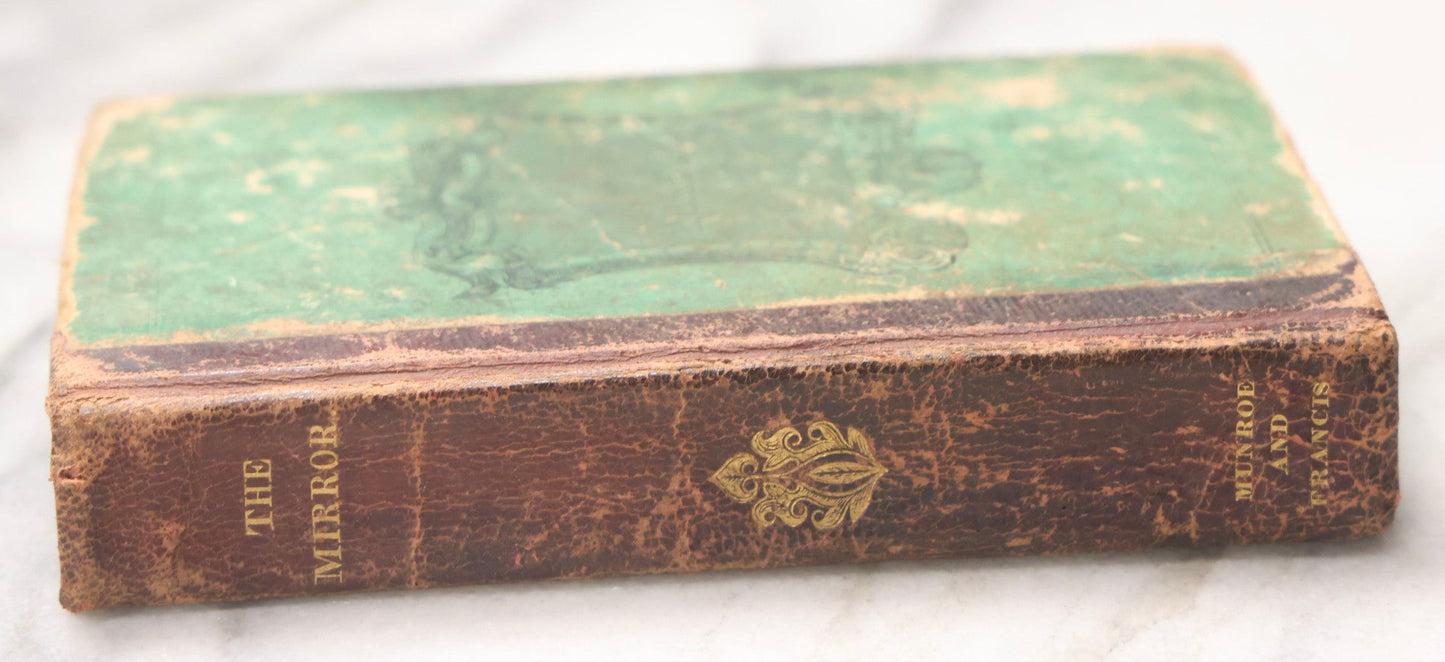 Lot 214 - "The Mirror; Or, Eighteen Juvenile Tales And Dialogues" Antique Children's Book By A Lady Of Philadelphia, Published By Munroe And Francis, Boston, 1828