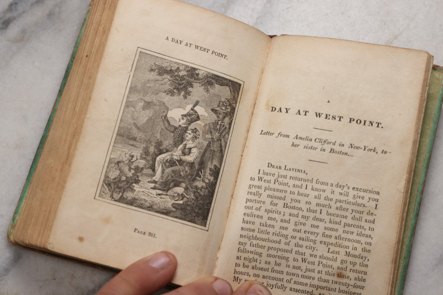 Lot 214 - "The Mirror; Or, Eighteen Juvenile Tales And Dialogues" Antique Children's Book By A Lady Of Philadelphia, Published By Munroe And Francis, Boston, 1828
