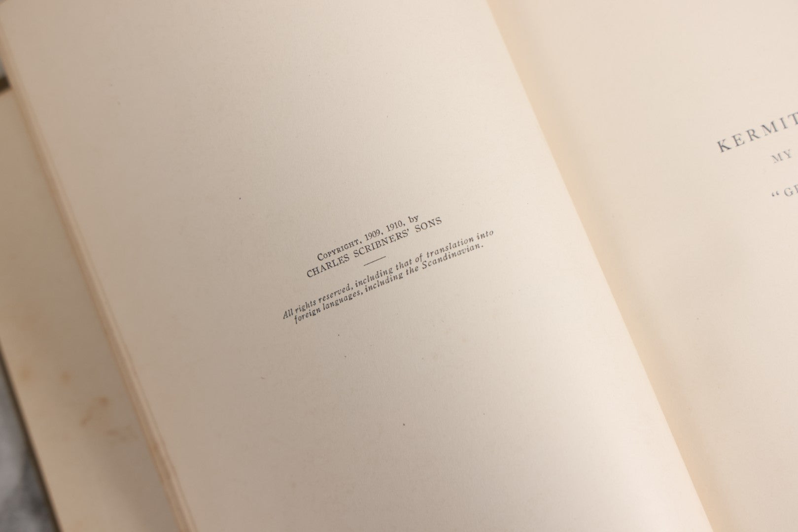 Lot 024 - "African Game Trails" Antique Safari And Natural History Book By Theodore Roosevelt, Illustrated With Photographs By Kermit Roosevelt And Drawings By Philip R. Goodwin, Published By Charles Scribner's Sons, New York, 1910
