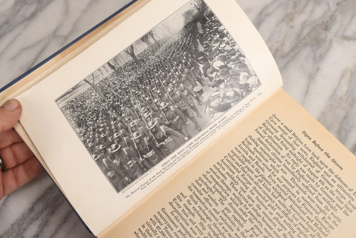Lot 029 - "America's Part In The World War" Antique WWI History Book By Richard J. Beamish And Francis A. March, Ph.D., With Introduction By General John J. Pershing, 1919