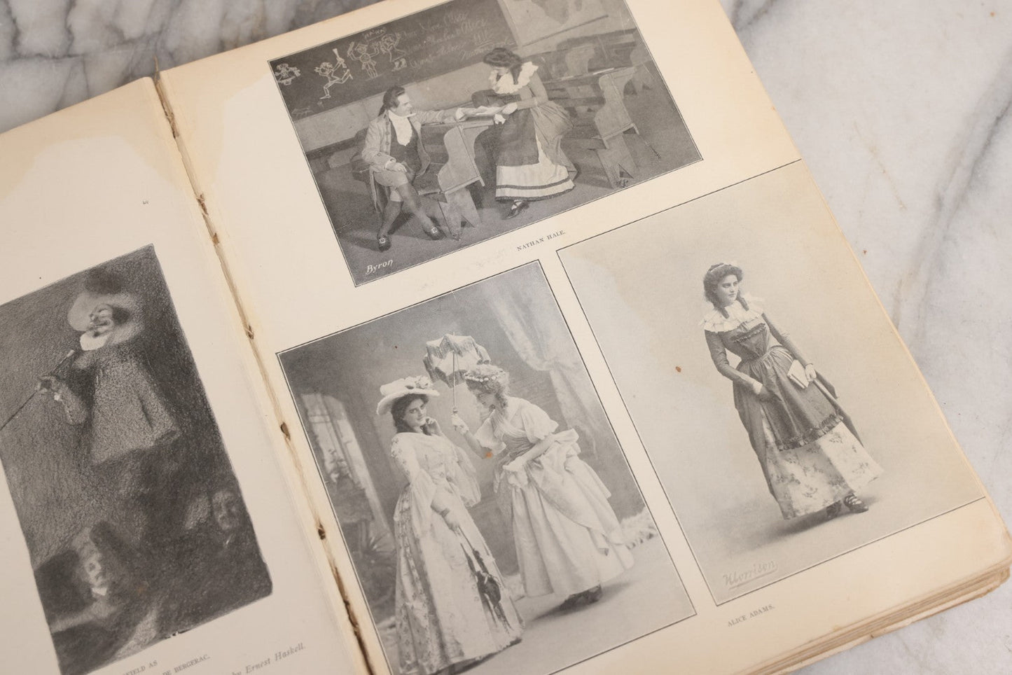 Lot 031 - "The Illustrated American Stage" Antique American Theater Book, Published By R. H. Russell, New York, 1901, Note Poor Condition