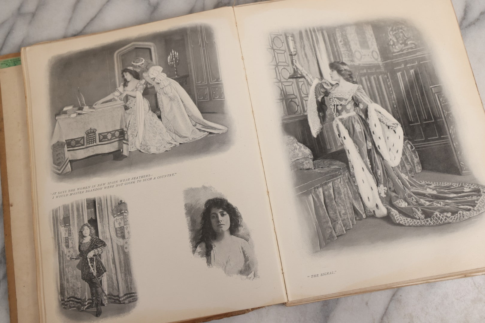 Lot 031 - "The Illustrated American Stage" Antique American Theater Book, Published By R. H. Russell, New York, 1901, Note Poor Condition