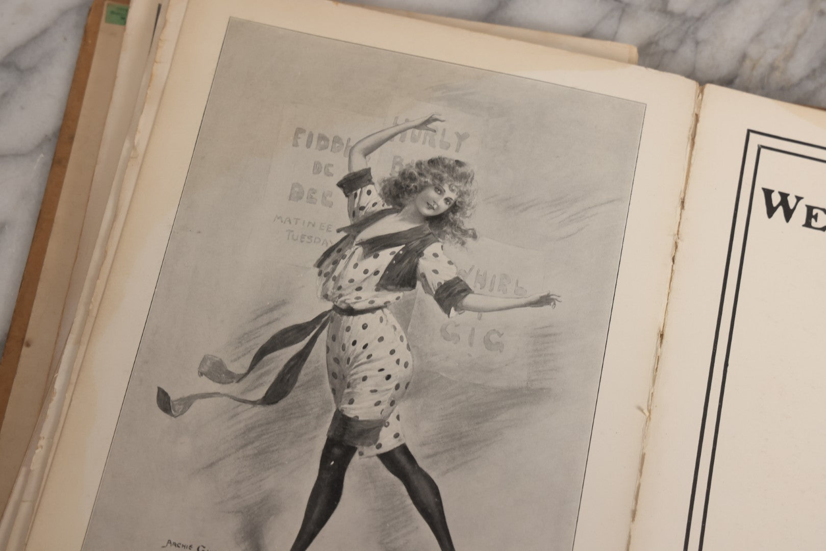 Lot 031 - "The Illustrated American Stage" Antique American Theater Book, Published By R. H. Russell, New York, 1901, Note Poor Condition