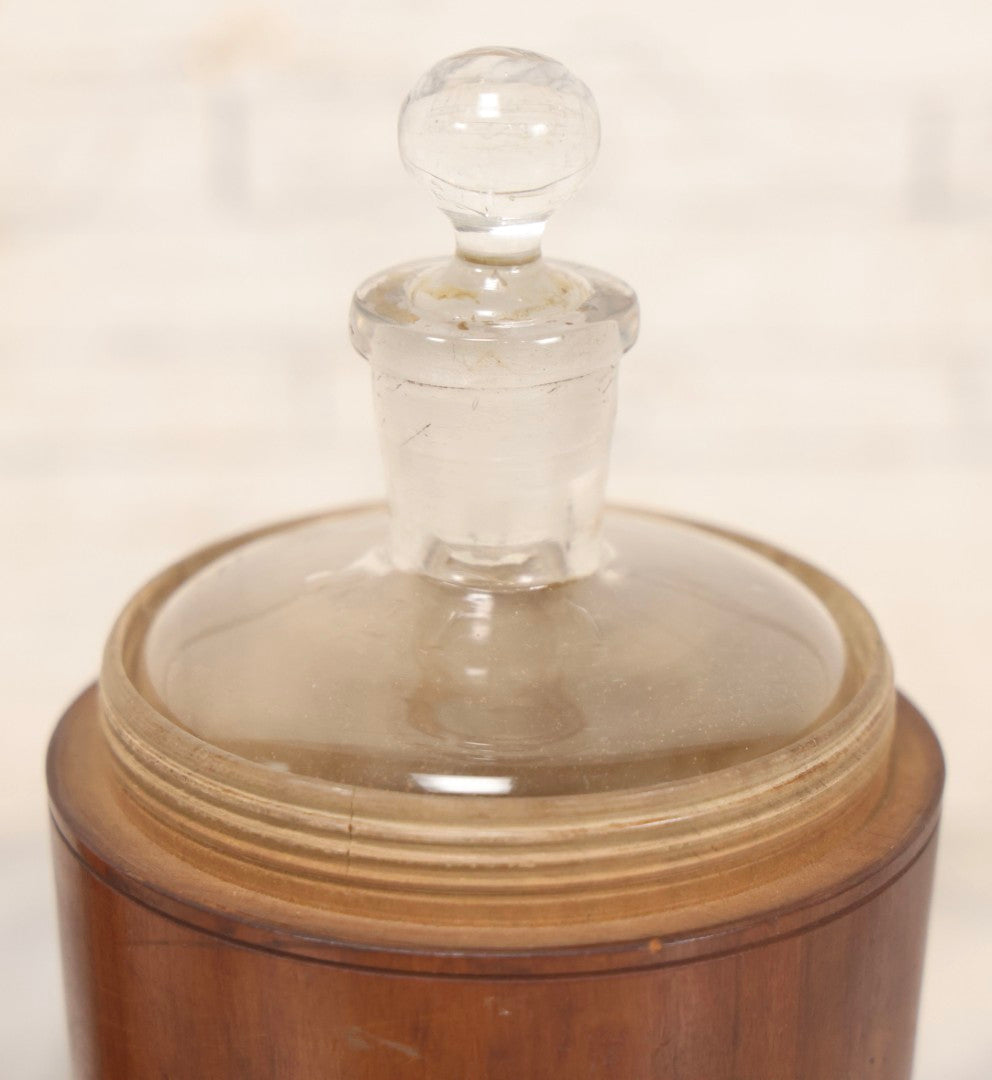 Lot 087 - Antique Solid Turned Wood Bottle Form With Burned Cursive “S. Moritz” Signature