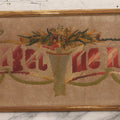 Lot 095 - Antique Victorian Punchwork Embroidery Motto “Forget Me Not” In Inner Frame, 21-3/4" x 9-1/4"
